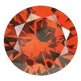 彩色鑽石散裝 SIquality 明亮式切割橙色 Cognac diac-orc 1.7 毫米 第1張的照片