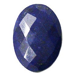天然石材鬆散裸石天青石（拉皮斯lazuri）露絲（棋盤凸圓形）阿里-LL-59 第1張的照片
