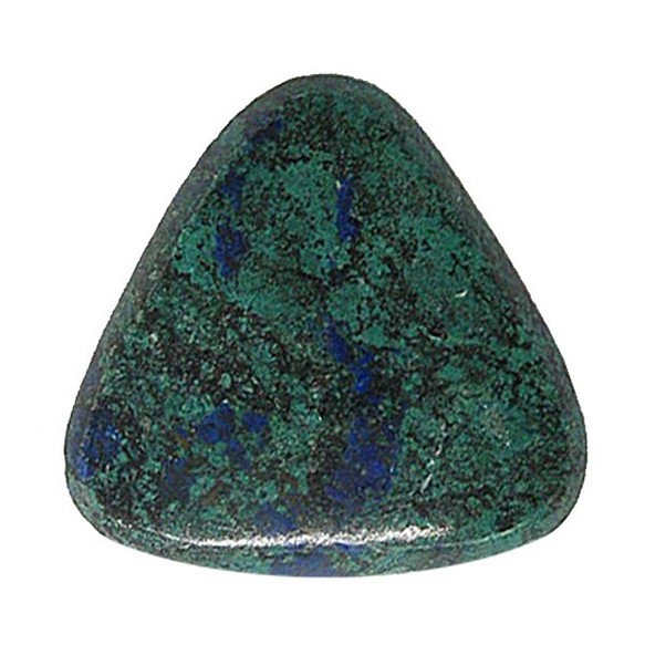 天然石材鬆散裸石藍銅礦（藍銅礦）露絲（Trilj螞蟻凸圓形）TI-ST-394 第1張的照片