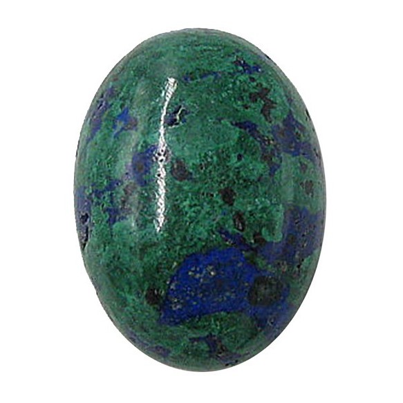 天然石　ルース裸石　アズライト（Azurite）　ルース（オーバルカボション）　ti-st-375 1枚目の画像