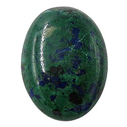 天然石　ルース裸石　アズライト（Azurite）　ルース（オーバルカボション）　ti-st-342 1枚目の画像