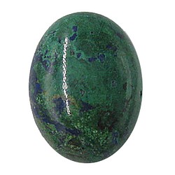 天然石　ルース裸石　アズライト（Azurite）　ルース（オーバルカボション）　ti-st-336 1枚目の画像