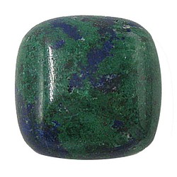 天然石材鬆散裸石藍銅礦（藍銅礦）露絲（墊凸圓形）TI-ST-314 第1張的照片