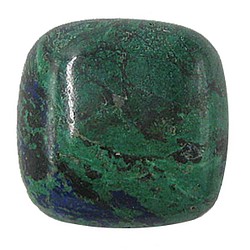 天然石材鬆散裸石藍銅礦（藍銅礦）露絲（墊凸圓形）TI-ST-315 第1張的照片
