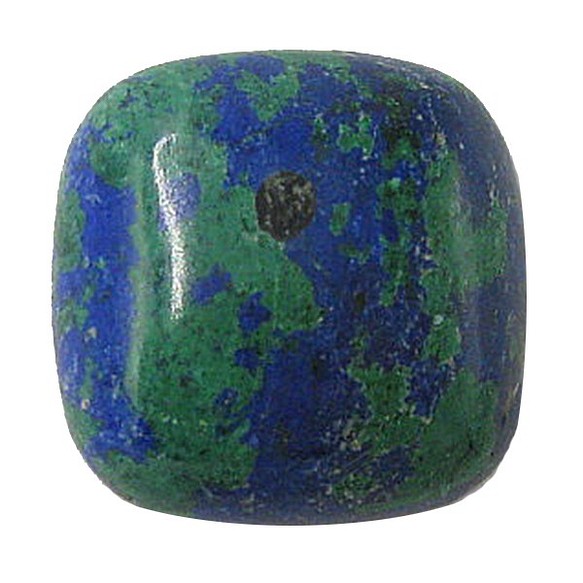 天然石松石石青（石青）疏鬆（坐墊凸圓形）ti-st-316 第1張的照片