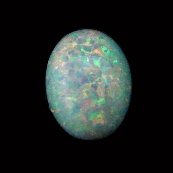 人造蛋白石（合成蛋白石）露絲（橢圓形凸圓形）【12 x 16毫米】gs-sp-4048 第1張的照片