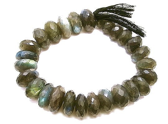 天然石 ビーズ ライン 卸売 ラブラドライト（Labradolite） ロンデル