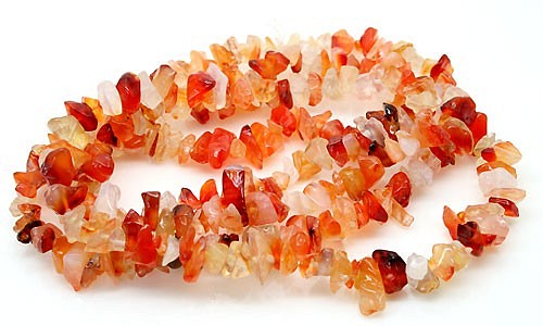 天然石珠系列批發瑪瑙 (Natural Agate) Sazare / Chip Beads carnerian-chips 第1張的照片