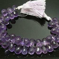 天然石珠線批發紫水晶雙形切割掉落珠子零件（1）ali-152 第1張的照片