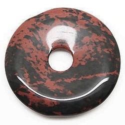 [數量有限！ ] 天然石零件 Sidian Donut 類型 timy-pd-7 的 Peadisc Mahogany 約 40 第1張的照片