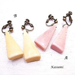 Kasumi三角形骨耳環de-59-ks-149 第1張的照片