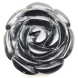 天然石材飾品玫瑰圖案瑪瑙約40毫米（2件）ti-pa-81 第1張的照片