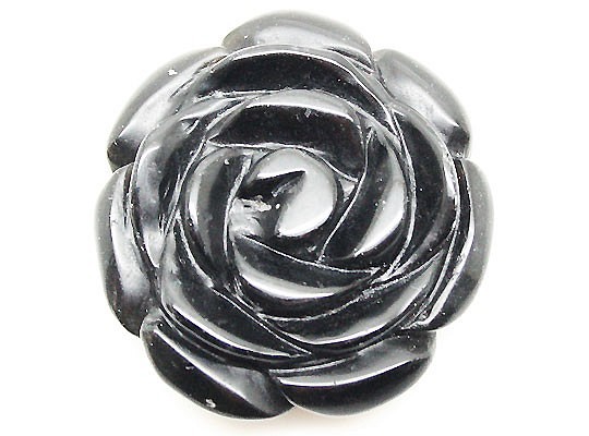 天然石材飾品玫瑰圖案瑪瑙約40毫米（2件）ti-pa-81 第1張的照片