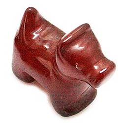 天然石材零件紅玉髓（carnerian）動物圖案零件ti-pa-1340 第1張的照片