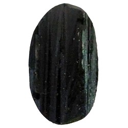 天然石材裸露的裸石黑色電氣石（黑色電氣石）寬鬆（cabochon）ST-ST-194 第1張的照片