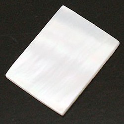 天然石材零件貝殼/珍珠母方形零件（5件套）ti-pa-1035 第1張的照片