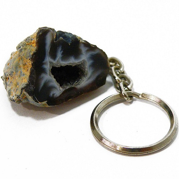 天然石材礦物鑰匙扣-Geode- gs-sp-5400 第1張的照片