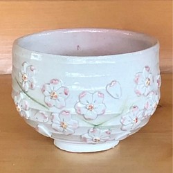 桜咲く･抹茶茶碗 1枚目の画像