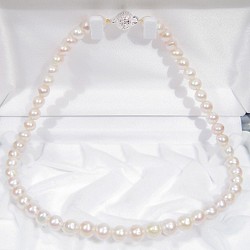 パールネックレス　本真珠　高品質有核真珠　新品　送料無料