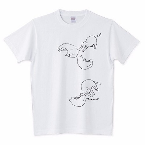 ごろね猫シンプルTシャツ Tシャツ tororono 通販｜Creema(クリーマ)