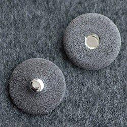 [Swed Walnut Snap Button（縫製類型）]＃BT195 30mm C /＃03灰色***每套5張*** 第1張的照片