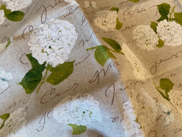 在庫限り！カットクロス！オランダ製B&B FABRICS 『ホワイト花柄　138㎝巾』～120㎝でカット済み～ 1枚目の画像