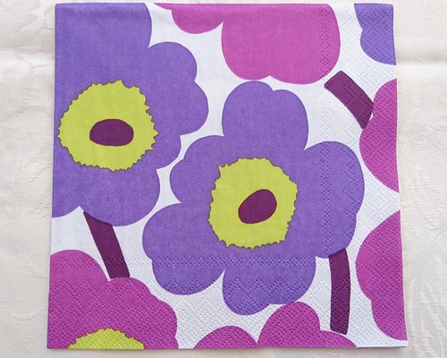 人気のmarimekko(マリメッコ) ウニッコ ムラサキ ペーパーナプキン