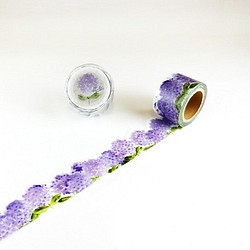 再入荷！『デザインがお洒落な、ワイドサイズの紫陽花柄マスキングテープ』 1枚目の画像