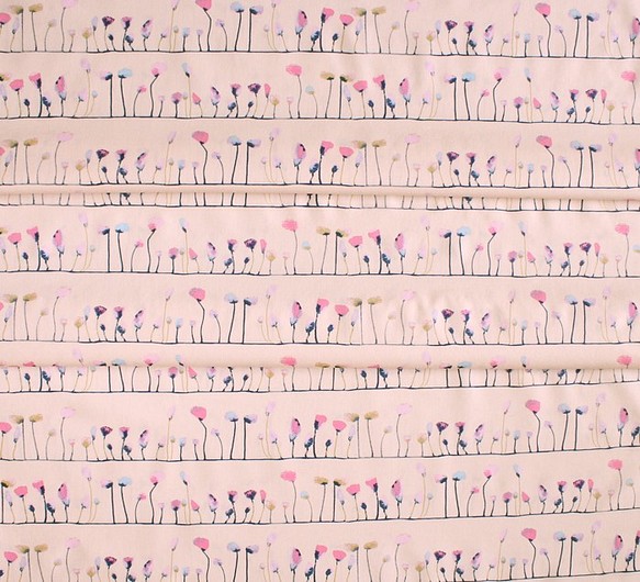 USAプリント♪『アートギャラリー Petal Flamingoes Ethereal』～50㎝単位でカット～ 1枚目の画像