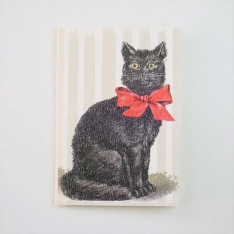 『Hannelore/ドイツ　グリーティングカード Black Cat  』 1枚目の画像