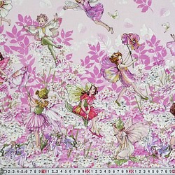 『マイケルミラー フラワーフェアリー　ピンク』巾約110cm×50㎝単位でカット～ 1枚目の画像