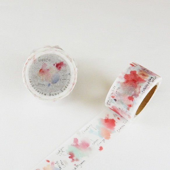 新商品！『小徑文化　watercolor　StrawberryPink マスキングテープ』 1枚目の画像