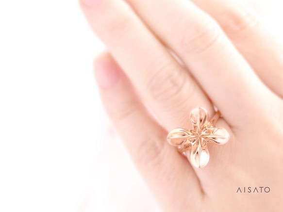 Helix Ring mini Pinkgold Mat へリックスリング ミニ ピンクゴールド