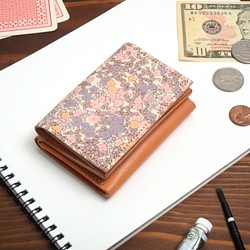 三つ折り ミニ財布（インパチェンス）牛革 小さい レディース コンパクト ILL-1129 1枚目の画像