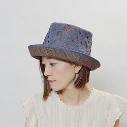 新☆刺繡蕾絲寬帽簷<BL> 第1張的照片
