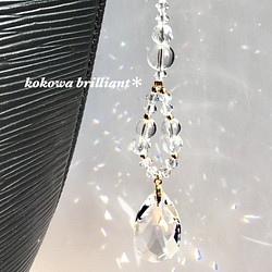 水晶のバックチャーム〜4月の誕生石水晶〜 1枚目の画像