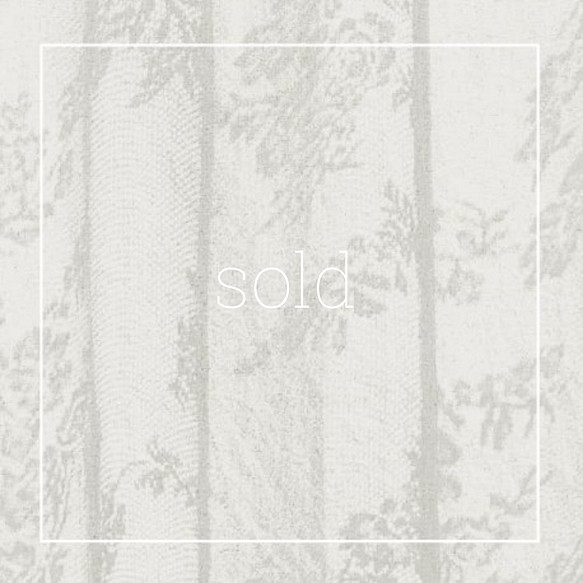 【sold】[8i-9]#企画専用ページ　”vintage”fleurir-Blanc 1枚目の画像