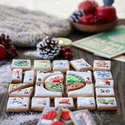 アドベントカレンダーのアイシングクッキー （Advent icingcookie) 1枚目の画像