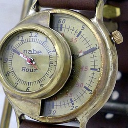 &quot;SCOPE-L2&quot; JUMBO 黃銅時間/分鐘獨立顯示獨特型號手工腕錶 [JUM66B] 第1張的照片