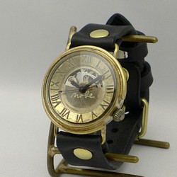 BHW104 羅馬數字 手動上鍊 黃銅 JUMBO open heart 型號 手工手錶 [BHW104] 第1張的照片