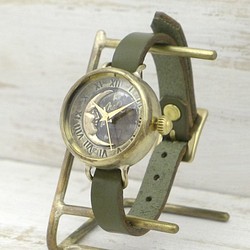 “CrescentMoon4-MB”新月 &amp; 羅馬錶盤手鍊款式手工手錶 [366CM4] 第1張的照片