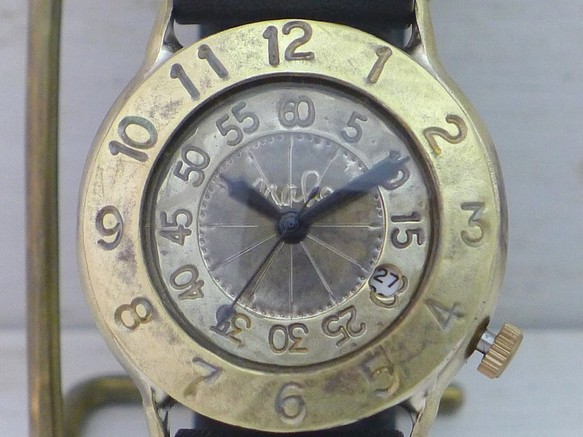 “Explorer-JB2-DATE”36 毫米黃銅 DATE（日期）手工手錶 [JUM65DATE] 第1張的照片