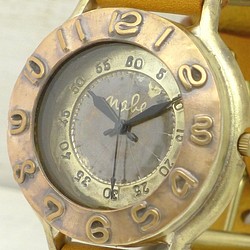 &quot;Explorer-MEGA2-C&quot; 42mm 黃銅銅表圈手工手錶 [JUM135C] 第1張的照片