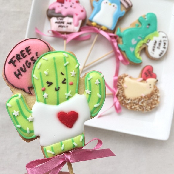 V-Day Cookie Pops / サボテン 1枚目の画像