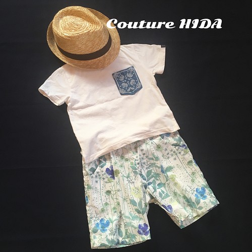 リバティ イルマ ボーイズ 男の子 ハーフパンツ 親子コーデ リンクコーデ お揃い 承ります 子供服 Couture Hida 通販 Creema クリーマ ハンドメイド 手作り クラフト作品の販売サイト