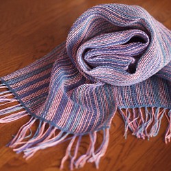 ヘンプ×コットン・リネンの手織りストール 1枚目の画像