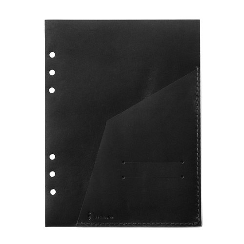 KAKURA A5 皮革自由口袋 黑色 第1張的照片