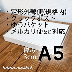 (7枚) A5／厚さ3cm 小型段ボール ae-005　×5 1枚目の画像