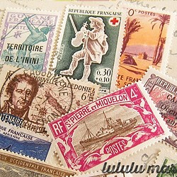 12枚外國郵票（法國）PO-018 第1張的照片
