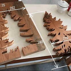 【送料無料】wood Tree 外枠付き！ 天然無垢材・『檜/ヒノキの古材』　木のオブジェ his-257 1枚目の画像